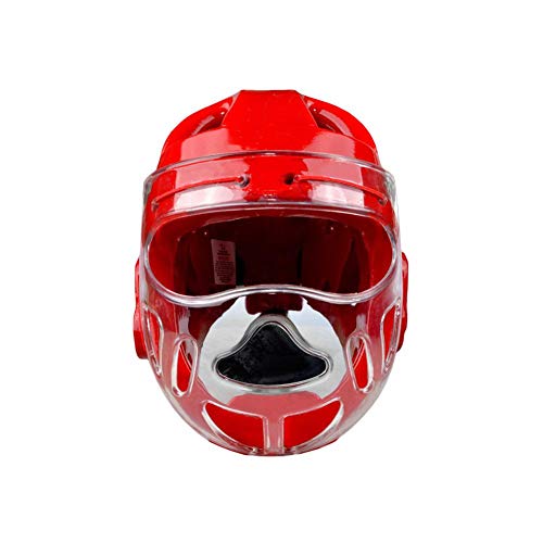 Owlhouse Taekwondo Headgear, Sport Head Guard Boxing Headgear with Face Shield, Head mask Karate Head Boxing Sanda mask Helmet Fencing for Adult Children Men Women