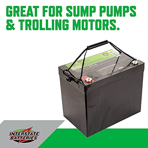 Interstate Batteries 12V 75Ah Deep Cycle Battery (DCM0075) Sealed Lead
