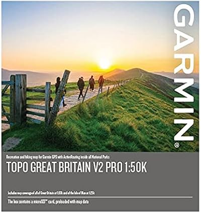 Garmin TOPO Great Britain V2 PRO 1:50K microSD SD Card OSAT Turn-by-Turn