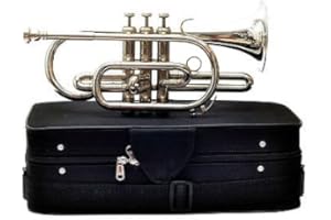 SHREYAS Bb Flat Silver Nickel Cornet With Free Hard Case Mouthpiece shry018