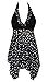 Moon Soul Women Two Piece Tankini Swimwear Plus Size With Shorts