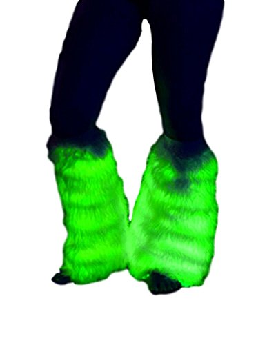 TrYptiX Light up LED Fluffies Leg Warmers (One Size, With Wireless Remote)