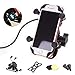 Goodway Universal Motorcycle Cell Phone Mount Holder Waterproof with USB Charger 360° Rotation for iPhone Samsung GPS ATV Scooter Moped Chopper Cruiser
