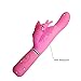 Tirain Female Vibrator Masturbation Massager 30-Frequency Butterfly G-Spot Dual Vibrating Wand Stick (Pink)