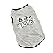 Joylive Summer Apparel Puppy Dog Pet Clothes Dog Casual Vest Cute Babe Magnet Gary Shirt