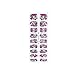 PUEEN 3D Designer Nail Wraps Collection COLORFUL LIFE - 5 Pack (18 Strips Each) Nail Wraps/Nail Strips/Nail Foils/Nail Stickers/Nail Decals/Nail Patches in New High Fashion Designs-BH000484