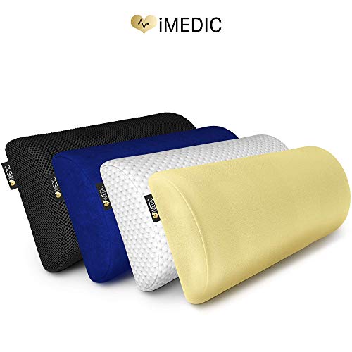 Medipaq-Half-Moon-Memory-Foam-Cushion-Pillow-Soft-Yet-Firm-Use-for-Neck-Lower-Back-Knees-Legs-Feet-Virtually-Any-Position-