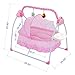 WBPINE Baby Swing Cradle, Automatic Baby Bassinets Swing Crib for Boys and Girls with Music (Pink)