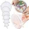 BOLLAER Siliconen Stretch Deksels, 6-Pack diverse maten Cover voor Bowl, Duurzaam en uitbreidbaar om verschillende…