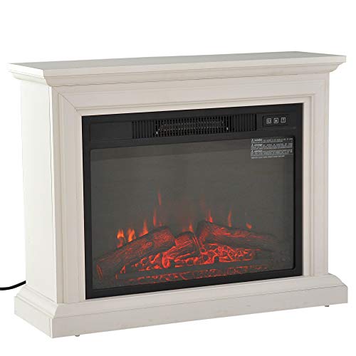31" 1400W Freestanding Portable 3D LED Electric Fireplace Mantel