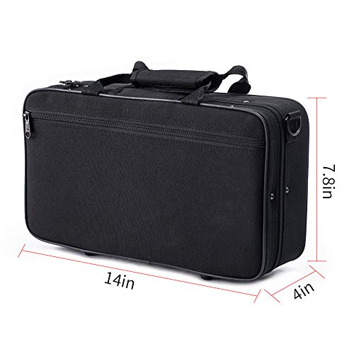 Water-resistant Foam Cotton Padded Clarinet Case, Clarinet Gig Bag