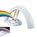 LED Lucky Rainbow Projector Night Light Magic Color Lamp for Kids Romantic Lights Children Girls Gift (AC/DC Adaptor Supplied As A Gift from Sunbox-US)