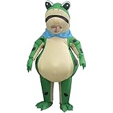 Yolata Teen Frog Inflatable Costume Youth Funny Frog Blow Up Halloween Suit