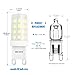 Seealle G9 LED Bulb Non-Dimmable, 4W G9 LED Light, Daylight White 5000K, 40W Halogen Equivalent, Bi Pin Base,AC120V(Pack of 6)