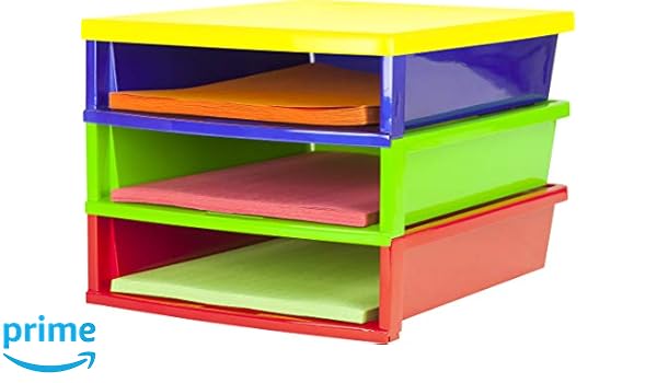 Amazon Com Storex Quick Stack Construction Paper Sorter 3