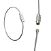 Metal Wire Keychain for Keys Stainless Steel Wire Keychain Cable Key Ring for Outdoor Hiking and Luggage Tags (25 pcs)