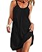 Camisunny Loose Beach Summer Mini Dress Dresses for Women Sexy Bikini Swimwear Swimsuit Cover Up Dress Size M Black