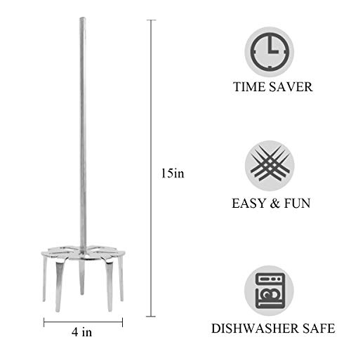 KAMaster Pork Puller Drill Attachment 304 Stainless Steel Meat Shredder