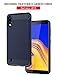E-outfit Compatible with Galaxy A10 Case, with Tempered Glass Screen Protector, Slim Soft TPU Protective Rubber Bumper Case Cover for Samsung Galaxy A10 Phone (Blue)