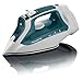Rowenta DW2191 Access Steam 1500-Watt Cord Reel Steam Iron Stainless Steel Soleplate, 300-Hole, Green