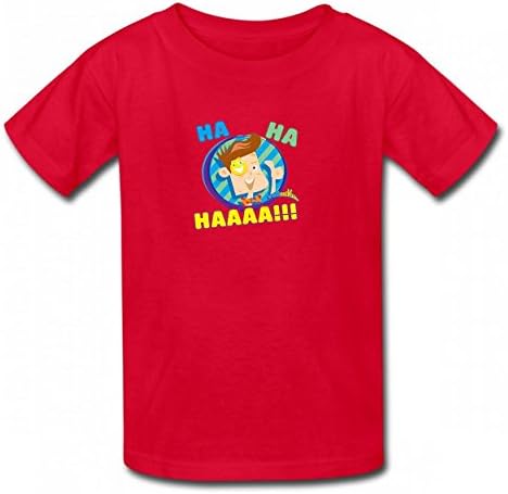 ZMOPOO Funnel Vision Ha Ha Fun Tshirt Printed Cotton T-Shirts Tops Logo Original Boy Girl Tee Red