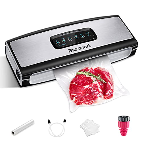 Vacuum Sealer Blusmart Food Sealer Machine with cutter for Food Savers