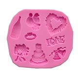 Gessppo Silicone Sugar Cake Fondant Chocolate Mold/DIY Cooking Tool/Baking DIY Accessory-Suitable for Wedding, Party, Birthday, Easy to Operate and Clean