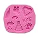 Gessppo Silicone Sugar Cake Fondant Chocolate Mold/DIY Cooking Tool/Baking DIY Accessory-Suitable for Wedding, Party, Birthday, Easy to Operate and Clean