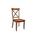 Cottage Oak Pair of Dining Chairs by Home Styles