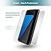 Klearlook S7 Edge Screen Protector [Non-Glass],Galaxy S7 Edge Full Coverage HD TPU Protector Front 3 Pack+Back 1 Fiber Case Friendly