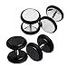 Fake Plugs 4 Pieces Stainless Steel 16G Studs - 0G Gauges Look