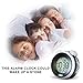 RYHOR-K Loud Alarm Clock for Heavy Sleepers – Simple Annoying Twin Bell for Hearing Impaired – Dual Battery Operated Snooze Portable Travel Digital for Kids