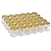 30 pack 1.5 oz 45ml Mini Clear Glass Jam Jars for Jam, Honey,candies，Baby Foods, DIY Magnetic Spice Jars（Comes with gold lids）