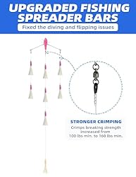 BLUEWING 18" Upgraded Fishing Spreader Bar Port