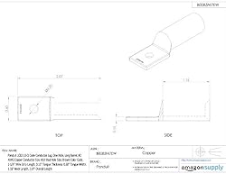 Panduit LCB2-56-Q Copper Compression Lug, 1