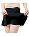 UDIY Sports Skirt - Women's Running Skorts Casual Gym Tennis Skort with Shorts Inner Black