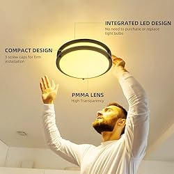 hykolity 10 inch Flush Mount LED Ceiling Light