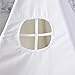 Dako Living Kids Teepee White, 100% Natural Cotton Canvas Teepee Tent for Kids, Comes with Carrying Bag and Floor Mat