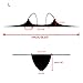 thinkbest Women Summer Sun Beach Swim Bandeau Triangle Push-Up Padded Bikini Suit (Medium, Sky Blue)