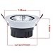 Lemonbest™ High Power Dimmable Recessed LED Ceiling Down Light Fixture 7 watts COB LED Spotlight Flood Lamp Cool White
