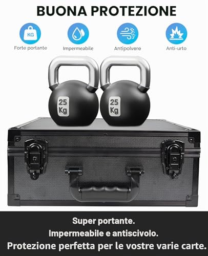 iDiskk Toploader Storage Box - Custodia per carte da 600+ con serratura, protezione resistente per carte sportive/di trading, organizzatore imbottito con chiavi，top loader storage box