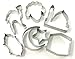 Eid & Ramadan Cookie Cutter Small Set - 7 Stainless Steel Cutters + 2 Bonus cutters. Total 9 Cutters