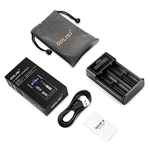 LCD Display Universal Battery Charger, INLIFE Speedy Smart Battery Charger for Rechargeable Batteries Ni-MH Ni-Cd A AA AAA AAAA C SC, Li-ion 18650 26650 26500 20700 22650 18490 17670 17500 17355 (I2) - Thumbnail 5