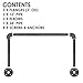 Pipe Decor Industrial Pipe Wall Mounted Clothing Rack, Commercial or Residential Wardrobe Clothes Display, Heavy Duty Rustic Vintage Steel Grey Black Metal Garment Bracket Frame, Dual Flange Style