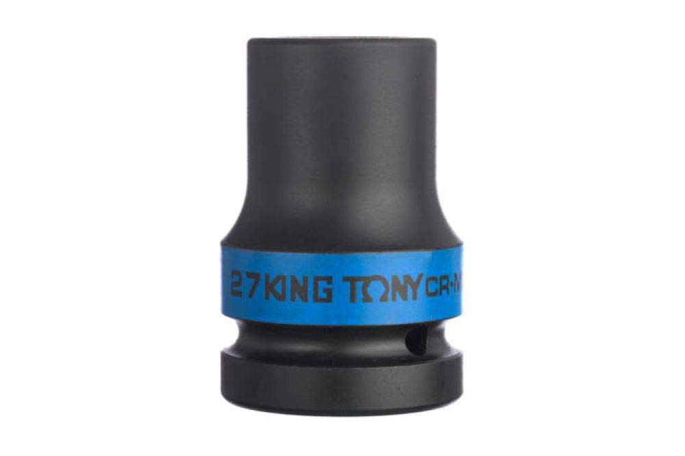KING TONY 883527M Socket Long Fino 1" 27mm for DIYers & Professionals, Designed for Repair and Installation tasks, 27mm