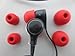 HTC Original 3.5mm Stereo Headset Earphone/Headphone for HTC One, HTC Butterfly, HTC 8X, 8S - Non-Retail Packaging - Red