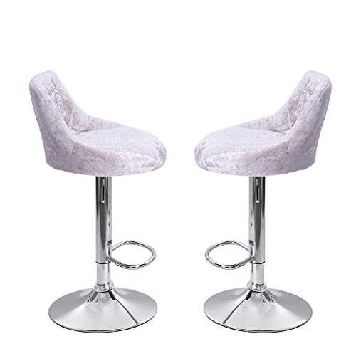 image for Beyonds Bar Stools Unique Softness Flannel Bar Chairs Dining Stools 2 