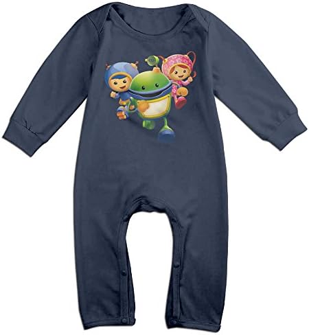 Baby Boys Girls Team Umizoomi Long Sleeve One-piece Baby Bodysuit Baby Clothes Bodysuit Romper Navy