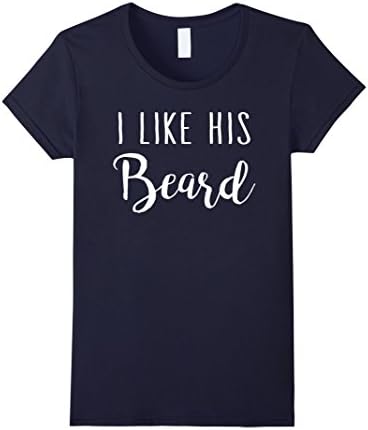 Women's I Like His Beard - Her Butt - Couple Medium Navy
