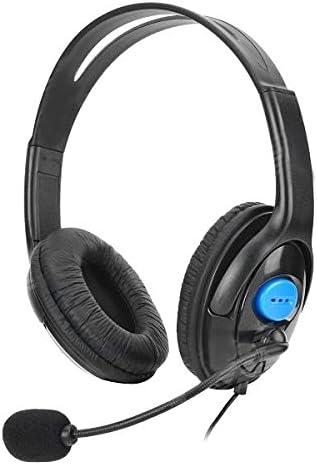 Latecat Gaming Headset Headphones w/ Microphone / Voice Control for PS4 - Black (3.5mm Plug / 110cm-Cable)